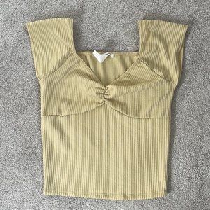 Caution to the Wind Pastel Yellow Top